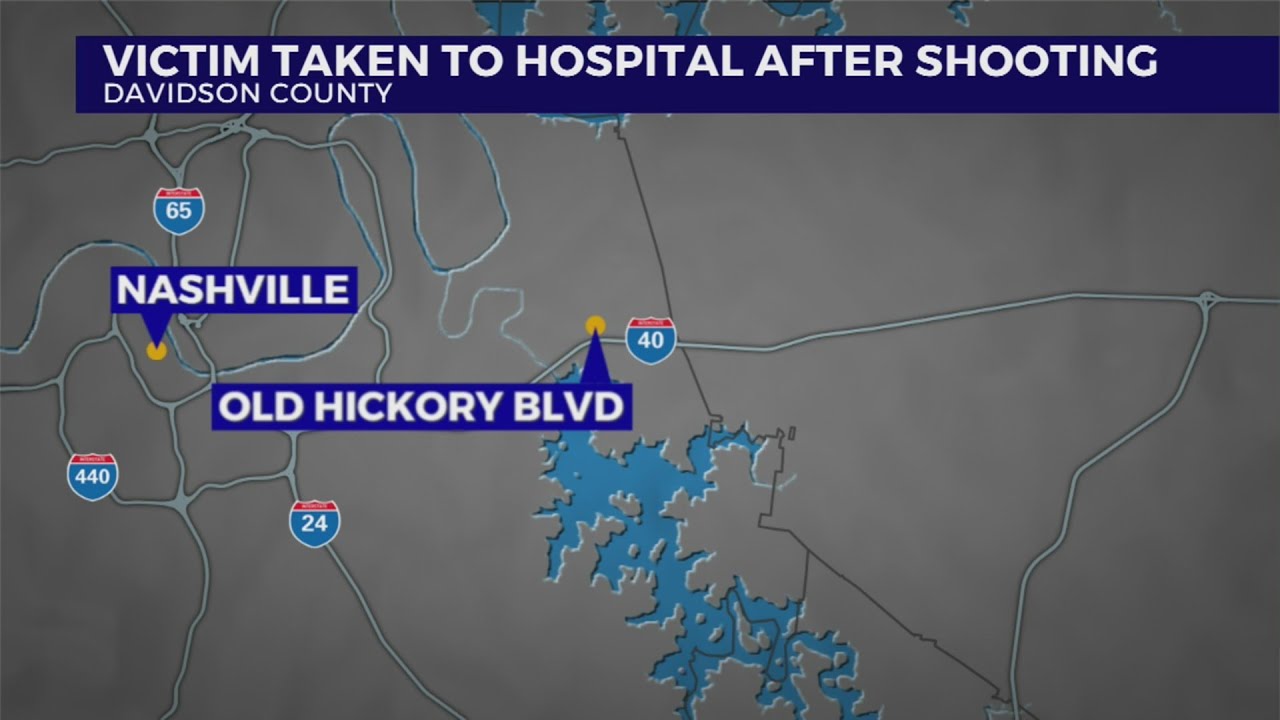 Person taken to hospital after Old Hickory Boulevard shooting - YouTube