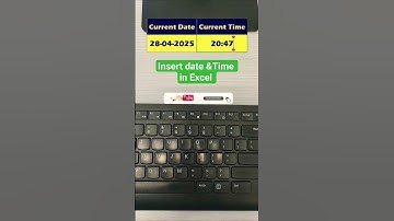 insert Current Date & Time⏱️// #excel #shorts #formula #youtube