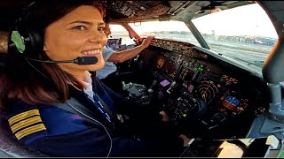 Beautiful Female Pilot Take Off And Landing Her Boeing B737-800 | Cockpit View | GoPro by Aviation Attract 58,272 views 3 months ago 17 minutes