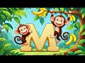 🐵 Toddler Song About M 🎶 | M is for Monkey | Jungle ABC Fun for Toddlers!