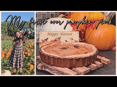 Pumpkin Pie from scratch + Pumpkin picking | Jeb's homemade