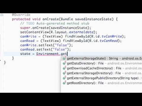 Android Application Development Tutorial   104   External Storage State   YouTube