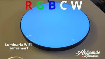 Luminária de Teto LED RGBCW Tuya Zemismart Compatível Alexa e Google Home .