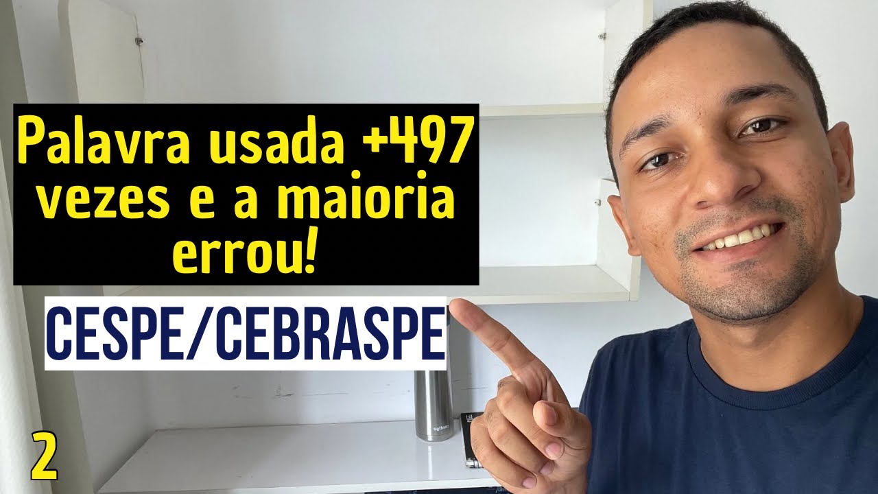 CEBRASPE Questão que Cai em TODOS os Concursos da Cespe [Dica SUPREMA]
