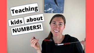 Teach your child about NUMBERS and MATH! Rekenrek math rack #s 1-10, helpful math manipulative