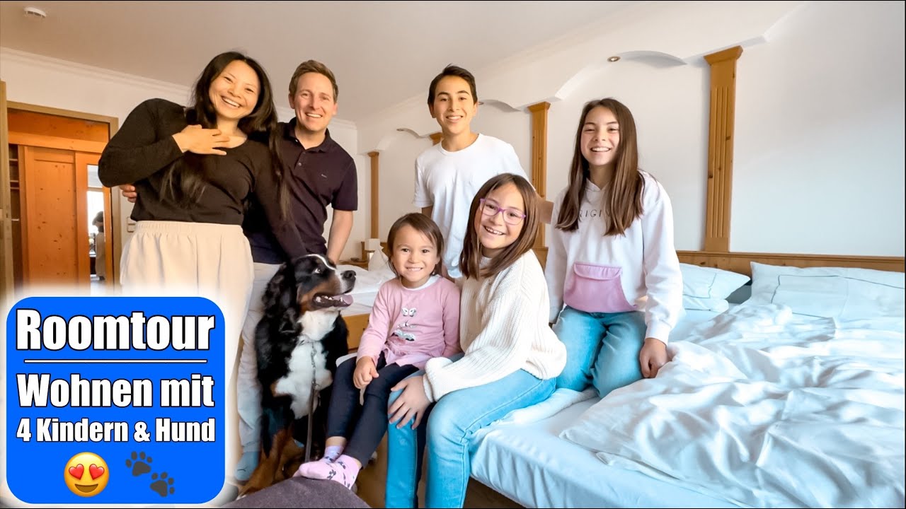 Roomtour 😍 Wohnen mit 6 Personen & Hund | Großfamilie Urlaub VLOG Mamiseelen