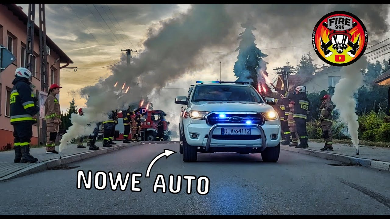 OSP HANDZLÓWKA Z DRUGIM, NOWYM WOZEM W JEDNOSTCE | FORD RANGER SLRR - POWITANIE