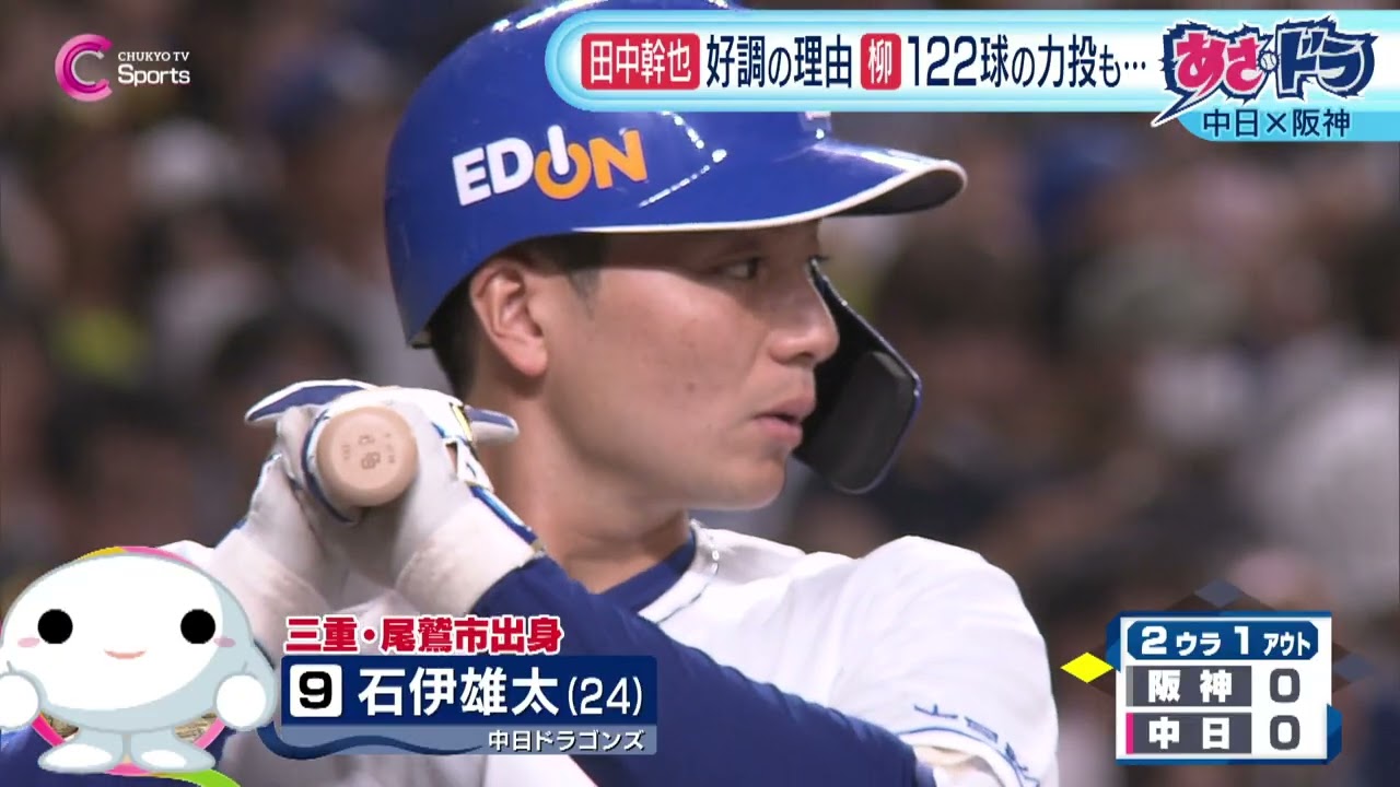 勝負の9連戦】柳122球力投 田中幹也 好調その理由は｜中日vs阪神 8月6 