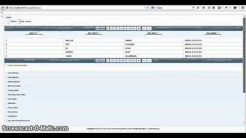 SQL result set data table JSF custom component