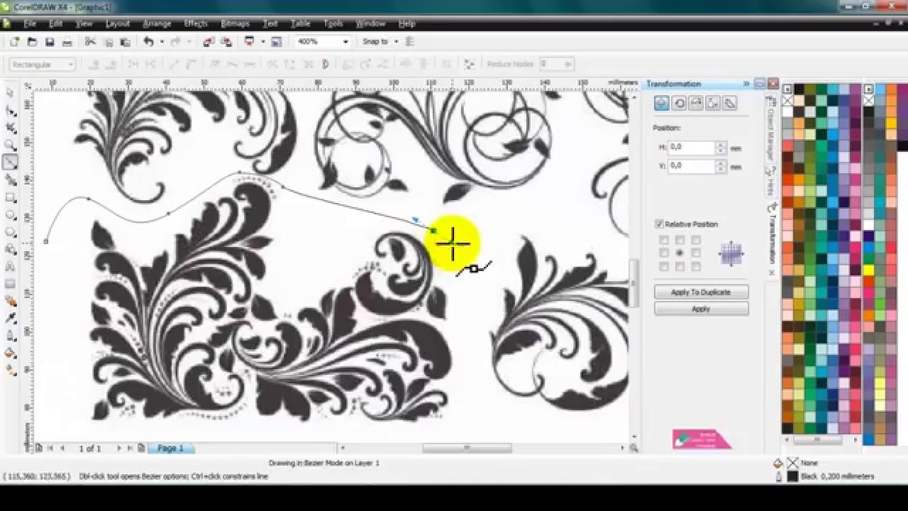 Gambar Batik Vector  Cdr  Gambar Batik Sederhana