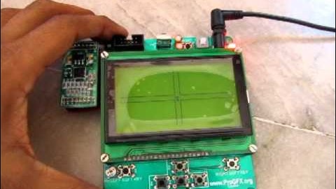 AVR ATmega32 + Graphic LCD + Accelerometer MMA7260 Demo