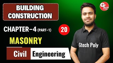 Building Construction | Lecture-20 | Chapter-4  Masonry Part-1 | Polytechnic by Rakesh Sir