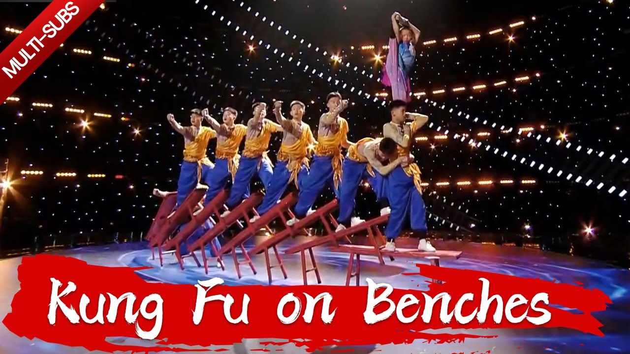 Young masters show great kung fu skill with benches | Amazing Chinese ...