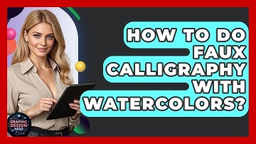How To Do Faux Calligraphy With Watercolors? - Graphic Design Nerd