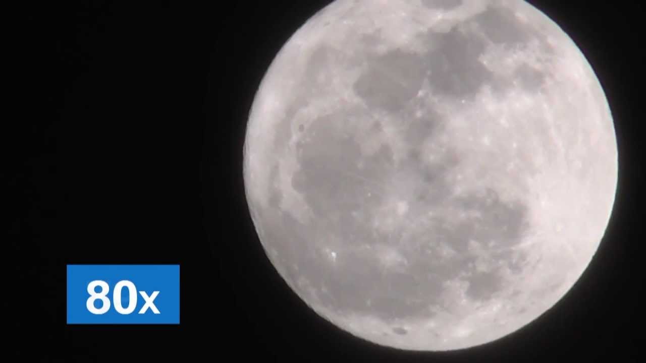 Panasonic Camcorder HC-V520/V520M/V510's Intelligent 80x Zoom