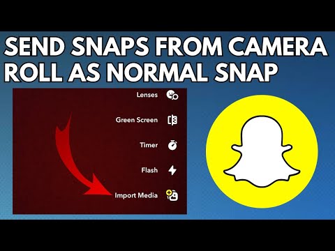 How To Send Snaps From Camera Roll As Normal Snap | Send Photos From Camera Roll As Normal Snap