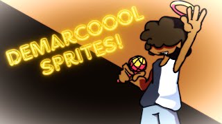 [FNF] Demarcool Sprite Showcase!!! FT. Unifflyy! + Redone Demar-Mix FLP, MIDI and Chart!