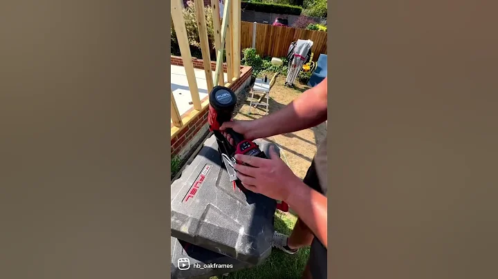 Milwaukee nail gun #carpentry #shorts #milwaukeetools #nailgun #tools