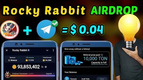 Rocky Rabbit Airdrop 🤑| Rocky rabbit listing date | Rocky rabbit withdrawal & Ton giveaway | rabbit