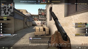 CS:GO 1v5 Pistol Round Clutch!! de_dust2