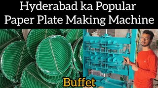 Hyderabad Ka Popular Paper Plate Making Machine !! Arvind Bihar