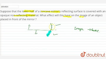Suppose that the lower half of a concave mirror