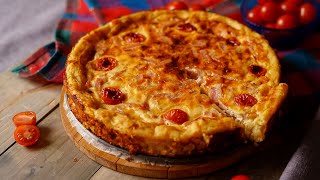 Вкусный рецепт из картошки Картофельный пирог с ветчиной и сыром