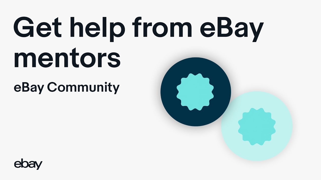 Get help from eBay Mentors YouTube