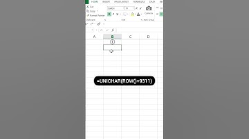 How to use unichar function in Excel tips and tricks 😉💪🏻.