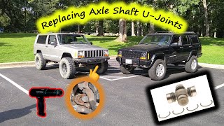 картинка: Замена карданных шарниров полуосей JEEP XJ