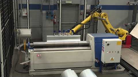 Playing with my robot - MG automatic system with 4 roll machine