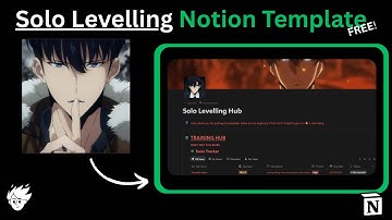 I turned my life into an SOLO LEVELING  RPG (Free Notion Template)