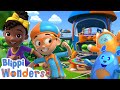 Blippi&#39;s Great Playground Build! | 🤩 Blippi Wonders | Learning Videos for Kids - Explore With Me!