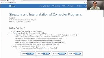 61A Fall 2017 Lecture 18 Video 1
