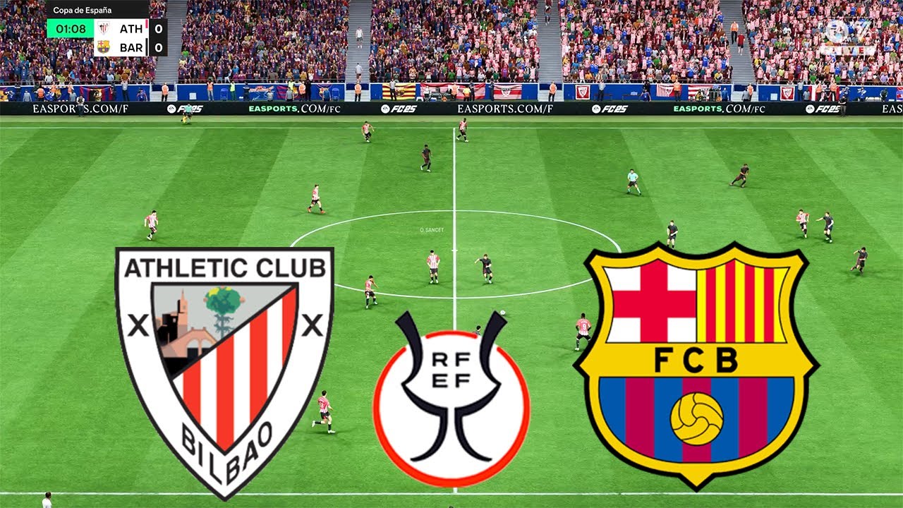 Athletic Club VS Barcelona | Supercopa de España 2024/25 #supercopa ...