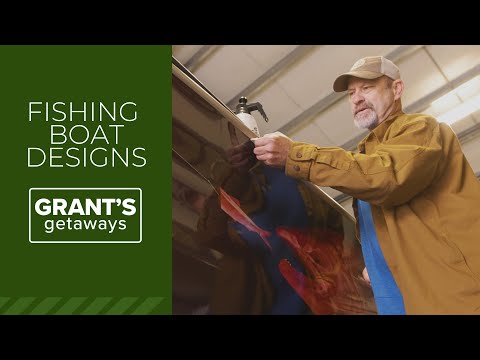 Artist and angler creates colorful boat designs | Grant's Getaways