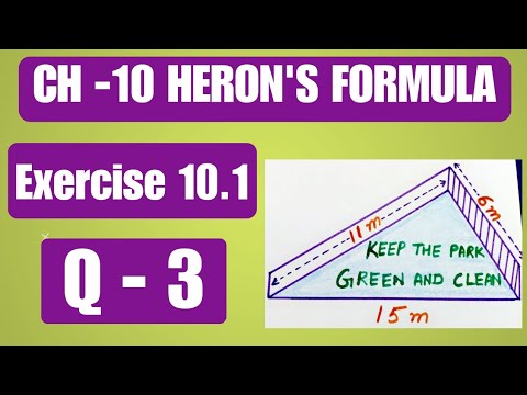 Class 9 maths | Chapter 10 Heron's Formula | Exercise 10.1 Q 3 | New ...