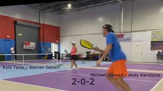 Kyle Yates / Warren Gebert VS Michael Stewart / Andy Randazzo at Port St Lucie PUP Plex PickleBall.