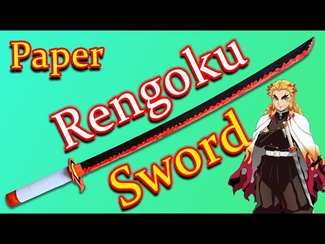 Anime Demon Slayer Rengoku Kyoujurou Draw a sword Cute Action