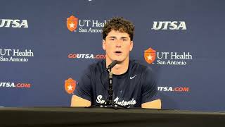 UTSA TE Patrick Overmyer Postgame Interview 27-24 Loss to Army 11.29.25