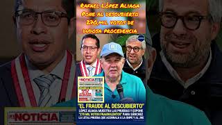Rafael López Aliaga exige a la ONPE por los 279,mil votos de Roberto Sánchez sin ningún sustento