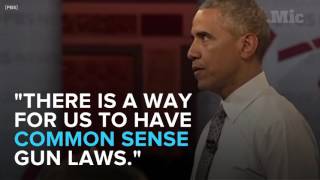 President Obama: Gun control isn't a "tyrannical" attack on the Second Ammendment