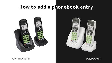 Add a number to Phonebook | Add a number to Phonebook via Caller ID log - VTech VG101