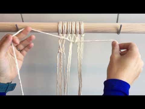 Macrame For Beginners - 28 Days of Knots! Day 5: How To Make A Switch Knot (3 Variations)
