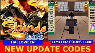 ALL NEW CODES WORK *LIMITED CODES TIME*  [HALLOWEEN P1] Shindo life ROBLOX | 24 OCTOBER 2021