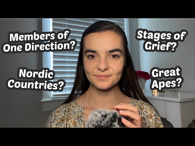 ASMR General Knowledge Groups of Five | How Many Points Can You Get?