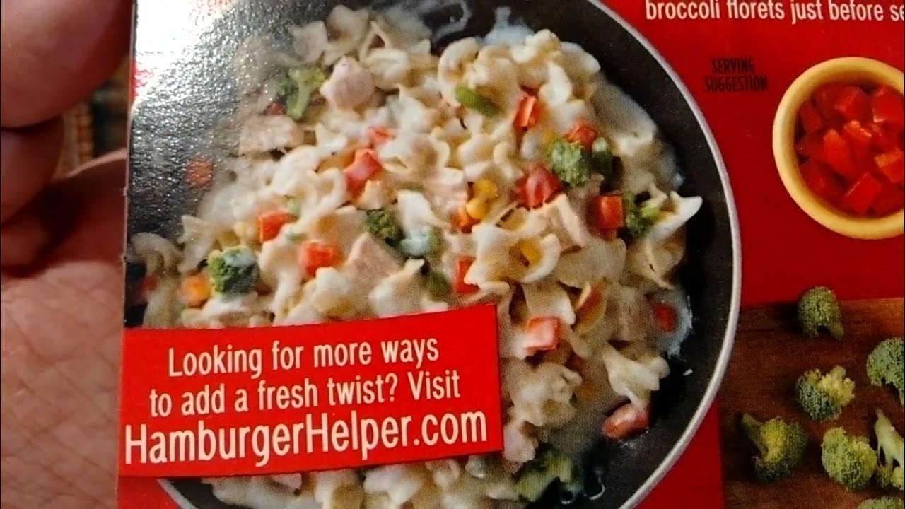 WALMART UPDATE.TUNA HELPER TUNA CREAMY PASATA WITH BROCCOLI AND MIXED