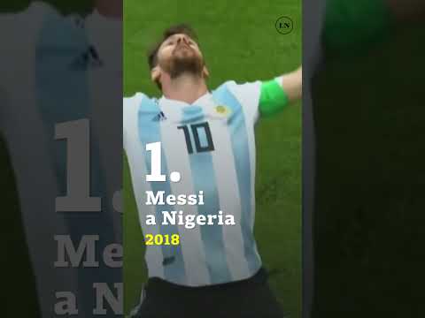 Los cinco mejores goles de Messi en mundiales