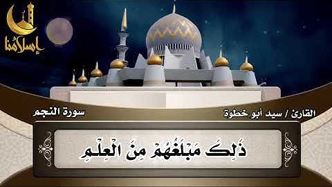 سورة النجم - القارئ سيد أبو خطوة