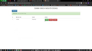 PHP27 - LƯU THÔNG TIN SINH VIÊN VÀO SESSION